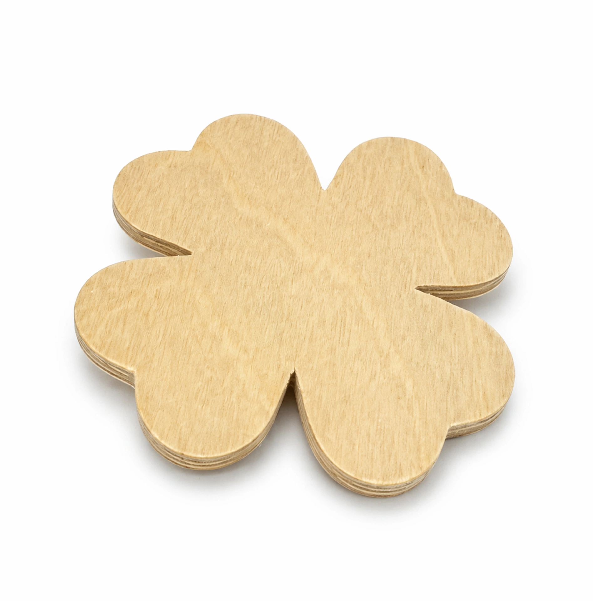 Blume aus Holz mit Clip zum Bemalen