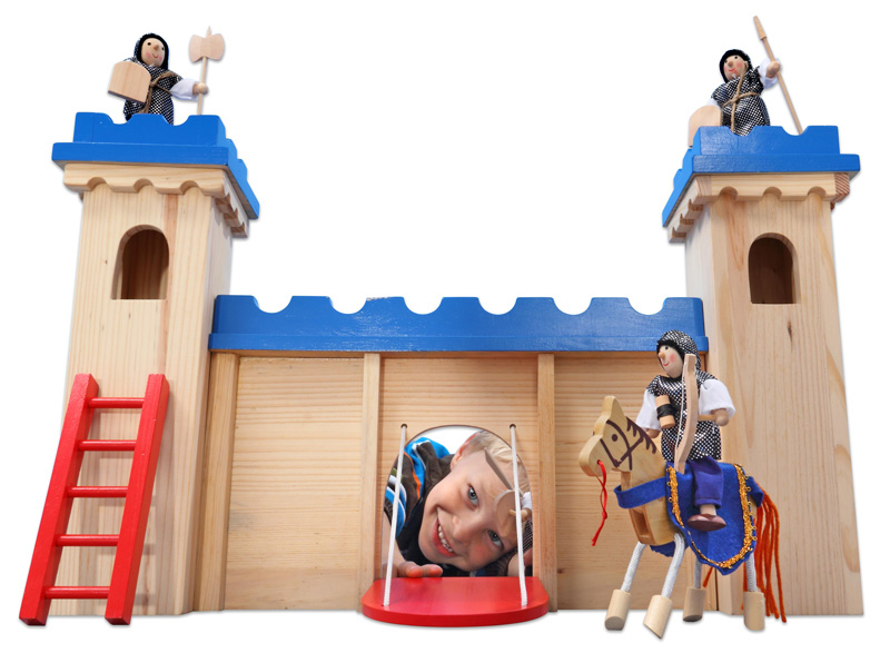 Biegepuppen Kiga-Ritterburg