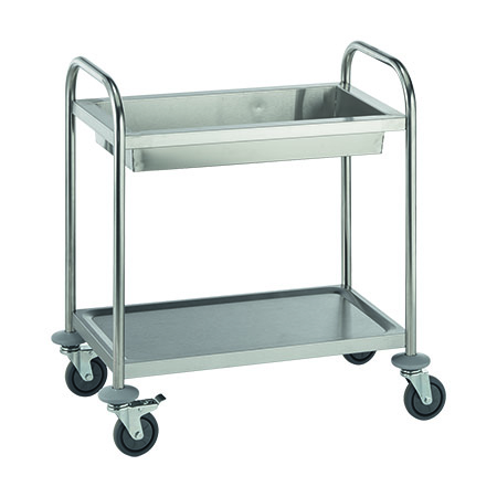 Servierwagen  klein,1 Wanne+1 Bord Edelstahl