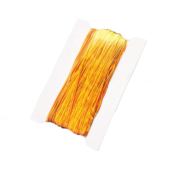 Elastische Perlenschnur - gold 50 m, Ø 1 mm
