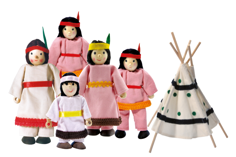 Winzling Biegepuppen Indigenes Volk