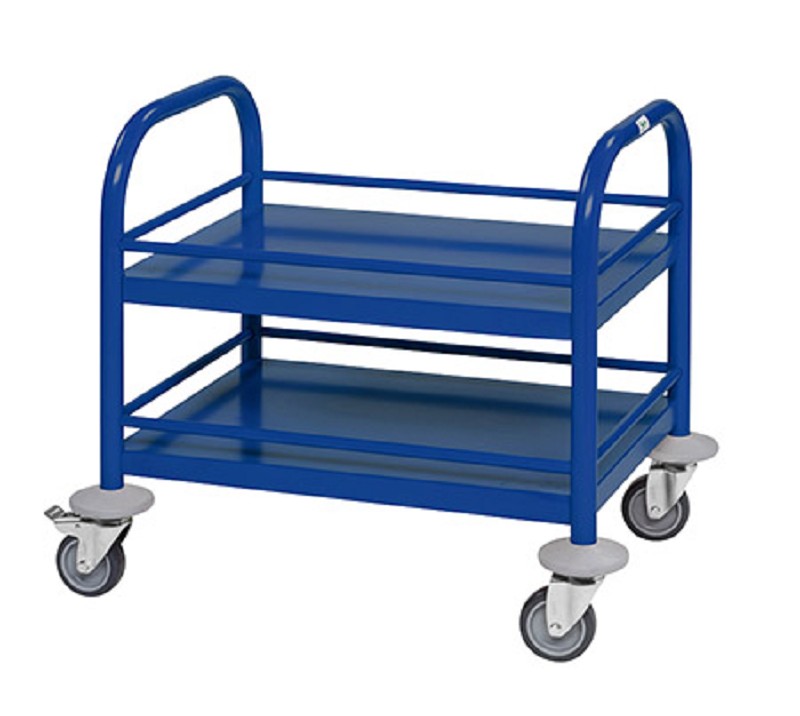 MINI-Servierwagen mit Reling 2 Borde, blau