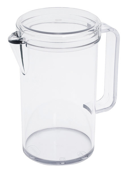 Kanne mit Deckel 1,3L, Polycarbonat, transparent