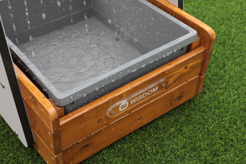 Wasserspiel Regentropfen