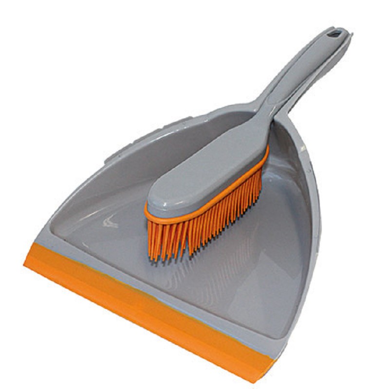 Gummi-Kehrgarnitur grau-orange