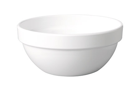 Schüssel Ø10cm Kunststoff PET, weiß Inhalt 0,15Ltr.