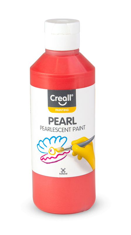 Creall Pearl, Perlmuttfarbe, 500ml, rot