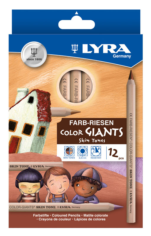 Lyra Farbriesen Skin Tones, 12er-Set