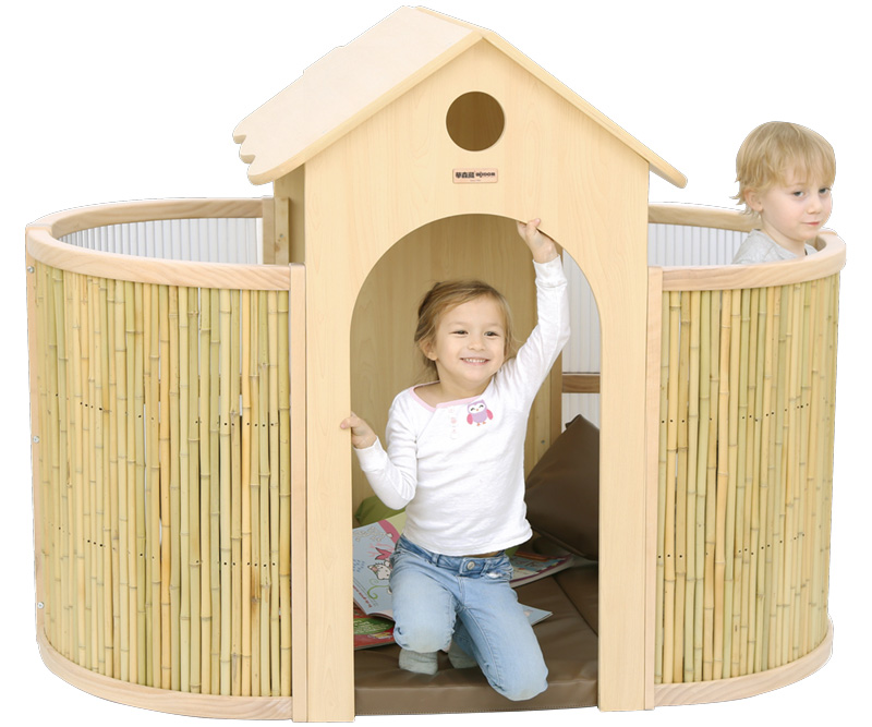 Indoor Spielhaus mit Boden-Matratze