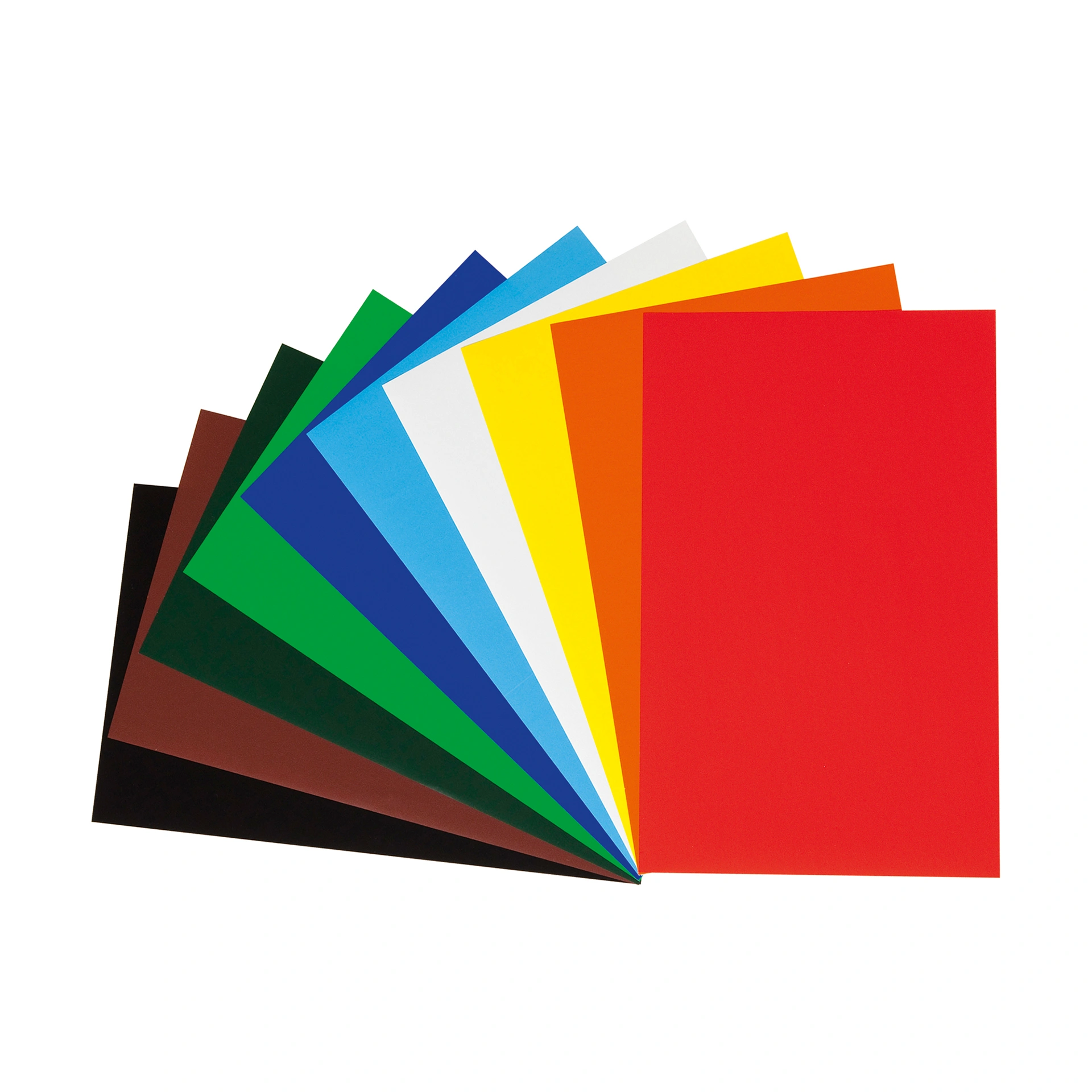Buntpapiert ungummiert sortiert, 35 x 50 cm, 50 Blatt