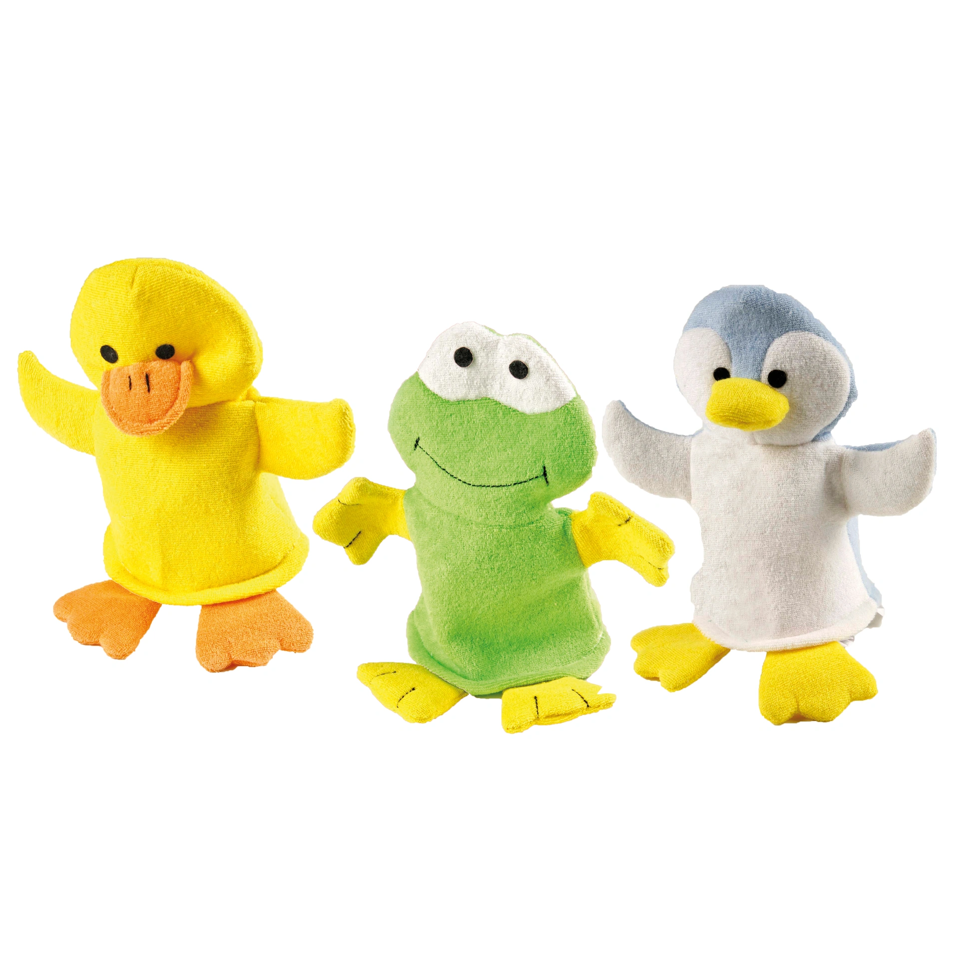 Waschhandschuhe Tiere 3er-Set